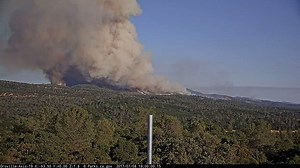 Time-lapse video shows 'firenado' spinning near Oroville. Read the story: http://bit.ly/2v9ykwK Video: Nevada Seismological Laboratory | SFGATE