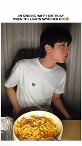 10K views · 626 reactions | Imagine being in a big ass hotel room alone at night & suddenly the lights switched off?? Kung ako yan sobrang takot ko na nyan baka mahimatay pa ako..  Tapos patuloy lang siya sa pagkain藍藍藍 #JIN | BTS ARMY Philippines | Facebook