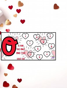 LOVE Savings Challenge Printable Cash Stuffing Valentine Lyric Inspired Money Tracker - Etsy