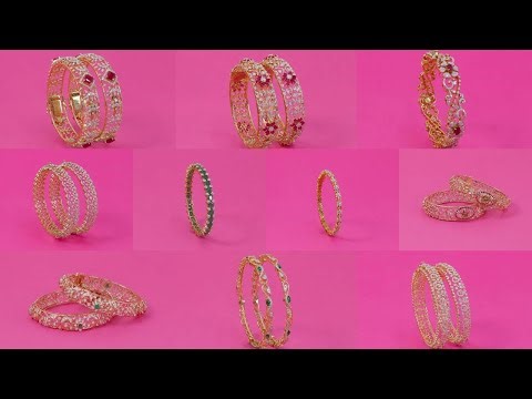 Latest diamond bangles designs