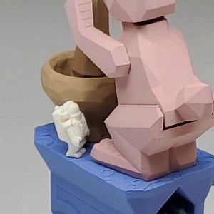 17 reactions |  Another amazing automata, discover Rabbit on the Moon. ➡️ 3D model: https://cults3d.com/:1399857  Designed by Amao Chan Studio | Cults. | Facebook