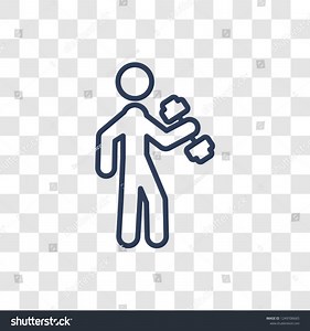 Training Man Icon Trendy Linear Training Stock Vector (Royalty Free) 1249706665 | Shutterstock