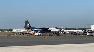 27K views · 1K reactions | The U.S. Navy Blue Angels are in the house! Their C-130 affectionately known as “Fat Albert” just landed to offload the crew and gear. The jets will be here at 10:00! | SUN 'n FUN | Facebook