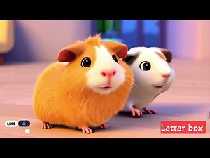 Guinea Pig Parade kids rhymes/Here they come, one by one,Marching in the morning sun!Tiny paws and