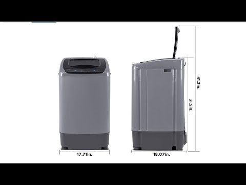 Comfee Portable Washing Machine, 0.9 cu.ft Compact Washer With LED Display, 5 Wash Cycles