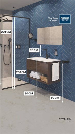 577 reactions · 33 shares | Discover the ABCs of bathroom planning with GROHE. اكتشف أساسيات تصميم الحمامات مع جروهي. #Renovation #GROHE #GROHEbathrooms #newbathroom #bathroomideas | GROHE | Facebook