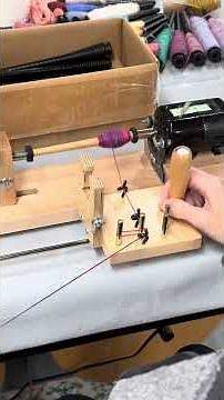 Paper pirn loading step by step #textiles #diy