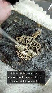 Setting this 14K Gold Fire Elements with Diamonds 💎 #fireelement #alchemy #diamondjewelry #fourelements | Ka Gold Jewelry