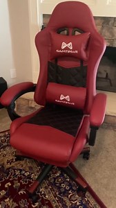 Gaming Chair, 400 lbs Adult Chair, High Back Computer Chair with Footrest and Linked Armrests, Office Video Game Chair with Lumbar Support (Brown)