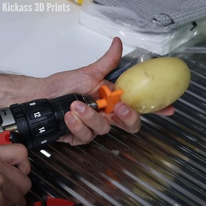 599K views · 280 reactions | Peel potatos super quick! 凜 | Kickass 3D Prints | Facebook