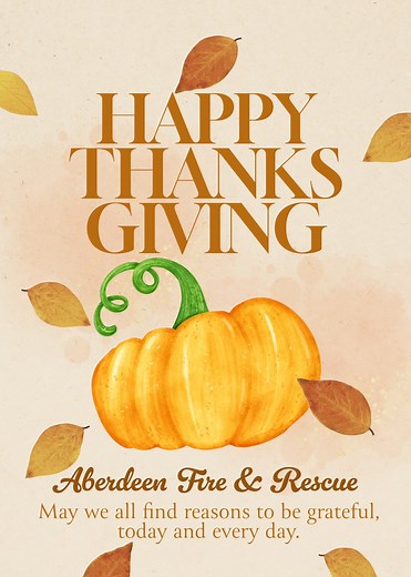 Happy Thanksgiving! | Aberdeen Fire & Rescue Department