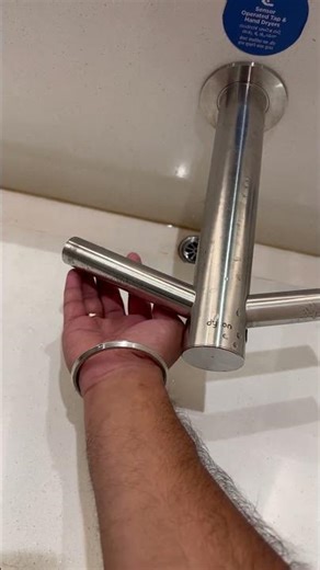 Dyson hand dryer installed at Airport