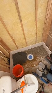 Curb-less shower mud pan install #everremodeling #cleanwork #bathroom #mudpan | Eber O Guevara