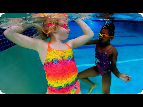 Swimming and Dancing with Friends Underwater