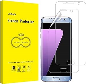 JETech Screen Protector for Samsung Galaxy S7 edge, TPU Ultra HD Film, Case Friendly, 2-Pack