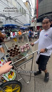 403K views · 5.3K reactions | $0.50 dirty icecream in Manila #streetfood #foodlover #foodreview #icecream #sweet #Manila #Philippines | SeanEats | Facebook