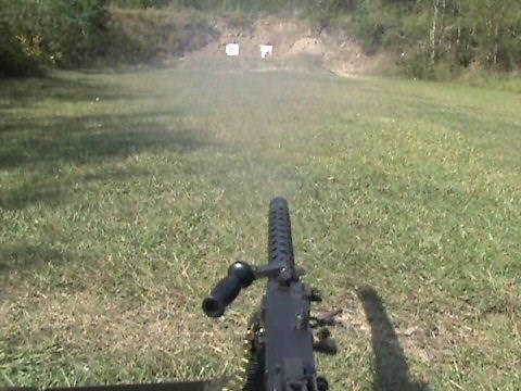 Shooting the Browning 1919A4 machine Gun