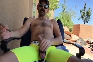 Put On My Latest Jockstrapcentral Purchase And Thought I'd Have A Smoke And Bate Session. chap It Felt good! A Little Lite Ball Slapping Too. - xgaytube.com