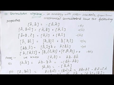 Commutator Algebra