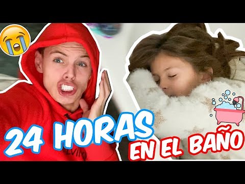 24 HORAS EN EL BAÑO CON MI HERMANA!! *me volví loco*