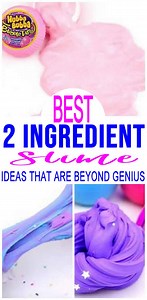 2 Ingredient Slime! How To Make DIY 2 Ingredient Slime – Easy Homemade Recipes – Edible - Party Favors – Gift Ideas – Jars – Containers - Easy Kids Crafts | Kimspired DIY