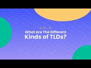 What are the different kinds of TLDs?