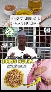 Fenugreek Oil For Breast Enlargement 💯 [Dr. Abdulwahab] #herbalmedicine #herbalremedies #plantmedicine #fenugreek #fenugreekoil #viralreels #reelsvideo #reelsviral #reels #viral #Hausa | Almaleek Herbals