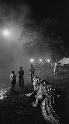 MONSTER Crocodile Spotted Stalking Campers in Congo River Basin