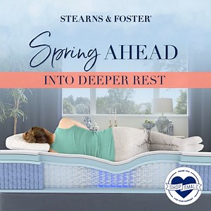 "Spring ahead with the ultimate comfort of a Stearns & Foster® mattress! Handcrafted with layers of pressure-relieving IntelliCoil® Innersprings, upgrade to ahhhh-mazing sleep at Floridamattressstore.com or in store #StearnsandFoster #IntelliCoil #SpringAhead #UltimateComfort" | Cape Coral Mattress