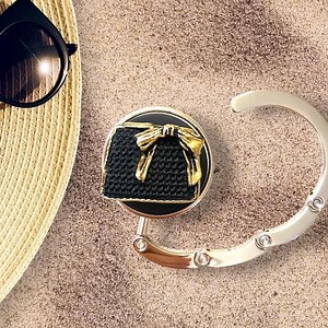 Handmade Purse Hook for Table: Mini Bag Polymer Clay Topper, Velvet Pouch - Etsy