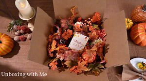 6 FT Fall Garland for Mantle, Pumpkin Garlands, Fall Leaves Garland for Table Centerpiece Door Home Indoor Outdoor Thanksgiving Decorations