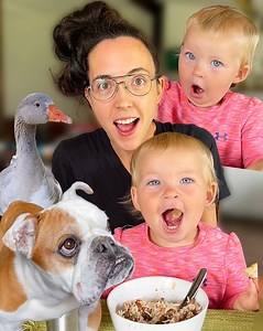 She eats all of mommy’s spicy salsa, rice, beans & then destroys a loaf of homemade bread! 😳 | Plant Based Gabriel