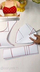 43K views · 319 reactions | Good Tips For Sewing 瑱✨ 34 Size Madhubala Blouse Drafting Paper Cutting ✂️ Step By Step  #sewingtipsandtricks #easystitch #womenclothing #fblifestyle # #cuttingideas #fbvideopost2025シ #followformorecontent  যারা যারা এই মধুবালা ব্লাউজের পেপার কাটিং দেখতে চেয়েছো  ৩৪ সাইজ | Reba Modak | Facebook