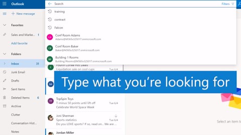 Search for email, contacts, and events - Microsoft Support
