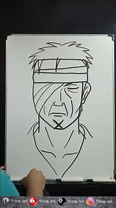 2.1K views · 236 reactions | Danzo Shimura "Selamat mencoba" #narutoshippuden #art #drawing #howtodraw #tutorialmenggambar #animedrawing | Yusep Art | Facebook