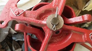 The ratcheting mechanism the opens the sails for the Monitor Baker is operating very smooth now. Check out our windmill album for updates. Things are progessing quickly. | Mitchell County Historical Society Museum