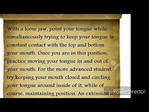 tongue exercises for performing cunnilingus