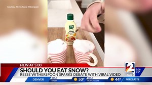 2.8K views · 32 reactions | Anybody ever tried ... SNOW CREAM? Reese Witherspoon going viral for her recipe, and we were *almost* convinced ... til we saw the cigarette ash :-) ---> | KWGN Denver | Facebook