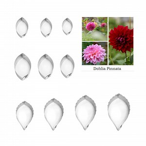 Dahlia Full Set Cutters fondant sugar flower cutters cuisson décorations de gâteaux Polymer Clay Cold Porcelain gumpaste tools