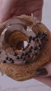 Spreading joy, one Croissant Donut with Nutella®️ at a time 🍩 #nutella | Paris Baguette
