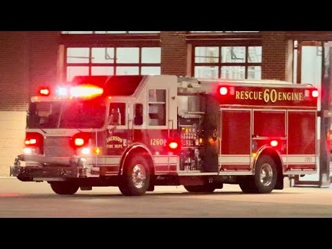 Jackson FD Engine 1260 & Ambulance 1250 Responding 8-2-25