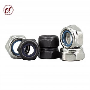 [Hot Item] Blue White Carbon Steel Hexagon Serrated Flange Hex Lock Nuts