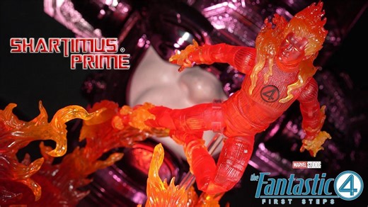 Marvel Legends Human Torch Fantastic Four First Steps Movie Action Figure Review