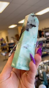 Amazonite is known as a stone of tranquility, honesty, balance, and expression. It has a calming effect on the nerves, and its energy can be sensed through touch. This stone emits soothing blue rays that bring refreshing vibrations to ease the heart. Wherever Amazonite is located, it helps to create a serene atmosphere and infuses the space with uplifting energies. Often referred to as the ‘peacemaker stone,’ it is celebrated for its ability to enhance communication.. | Goddess Elite LLC