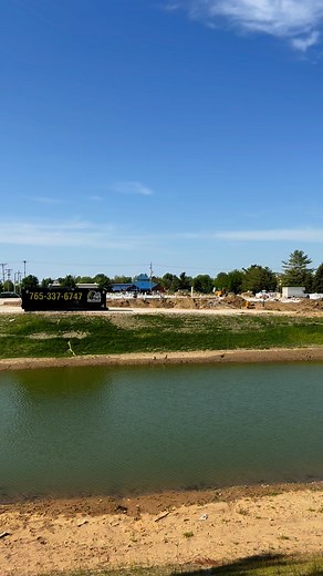Check us out! A Dumpsters is hard at work with IG Development at the corner of McCarty & Creasy in Lafayette! #la#lafayetteindiana | A Dumpsters