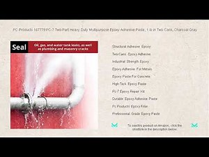 PC Products 167779 PC-7 Two-Part Heavy Duty Multipurpose Epoxy Adhesive Paste, 1 lb in Two Cans, Cha