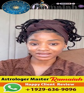 🌟 Master Ramaiah – World-Famous Psychic & Spiritual Healer Master Ramaiah is a highly gifted spiritual healer, astrologer, and psychic reader with years of experience helping people from all walks of life. He is respected around the world for his accurate readings, divine healing power, and spiritual guidance that bring real and lasting results. Born with a natural gift of intuition and deep spiritual insight, Master Ramaiah has dedicated his life to helping others overcome challenges and find 