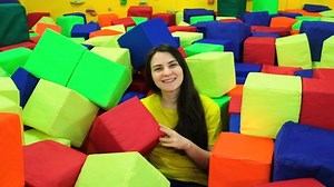 Beautiful Brunette Woman Sitting Childrens Playroom Stock Footage Video (100% Royalty-free) 1085477210 | Shutterstock