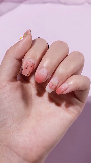 2K views · 17 reactions | How to do a 3D peach mani? ✨Using Beetles...