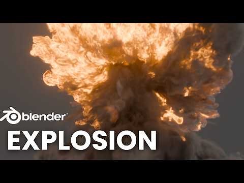 Realistic Explosion in Blender | Fire, Smoke & Particles | Short Tutorial